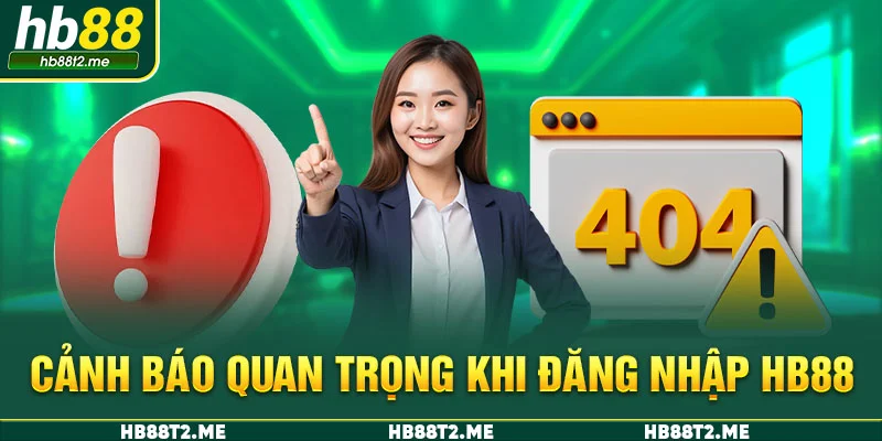 Cảnh báo quan trọng khi đăng nhập HB88